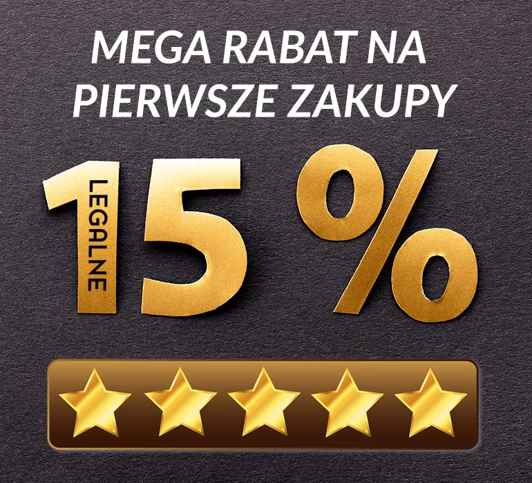 15% rabatu na pierwsze zakupy!